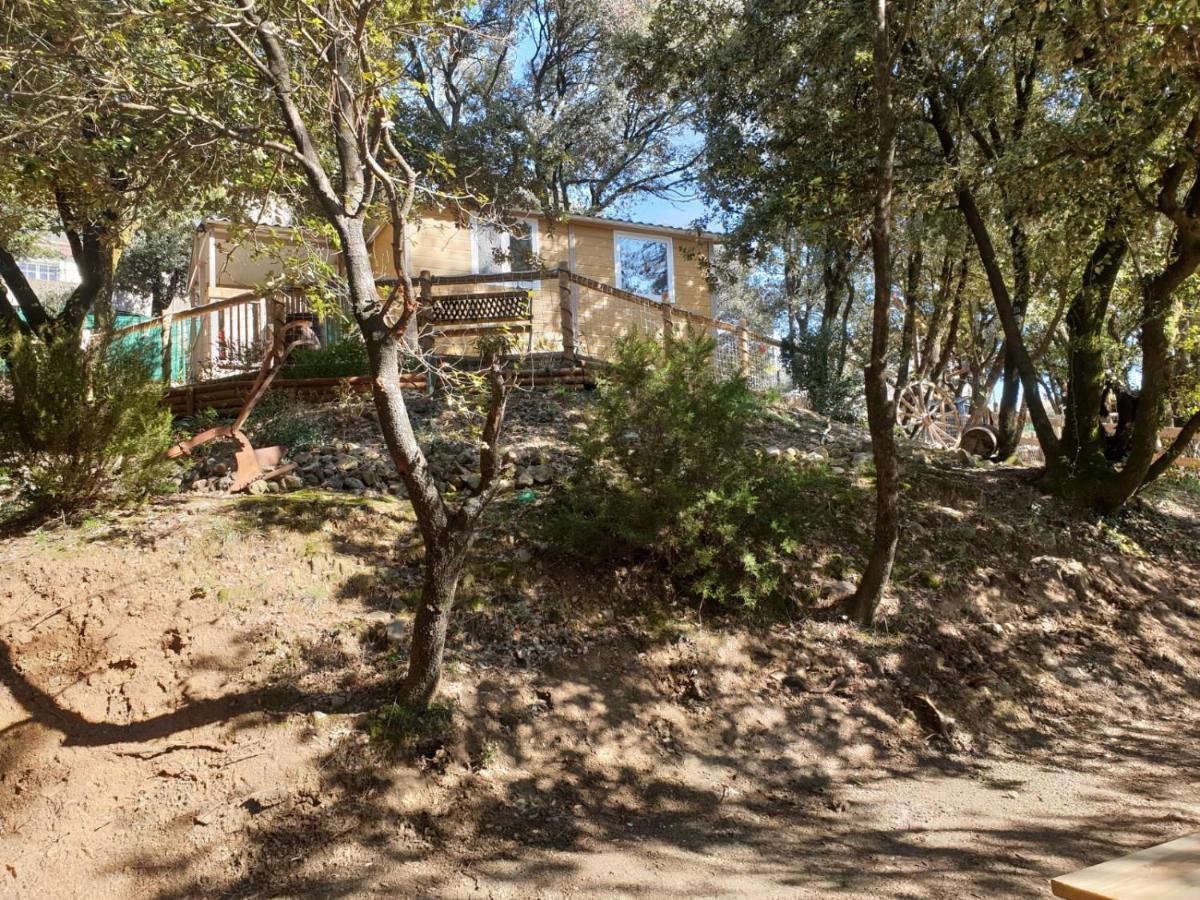 Villa Le Domaine Du Naizadou Chalet Lou Grilh La Barriére Exterior foto